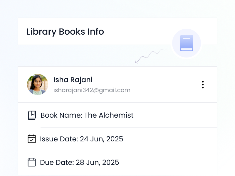 Track Library Books Issued / Due