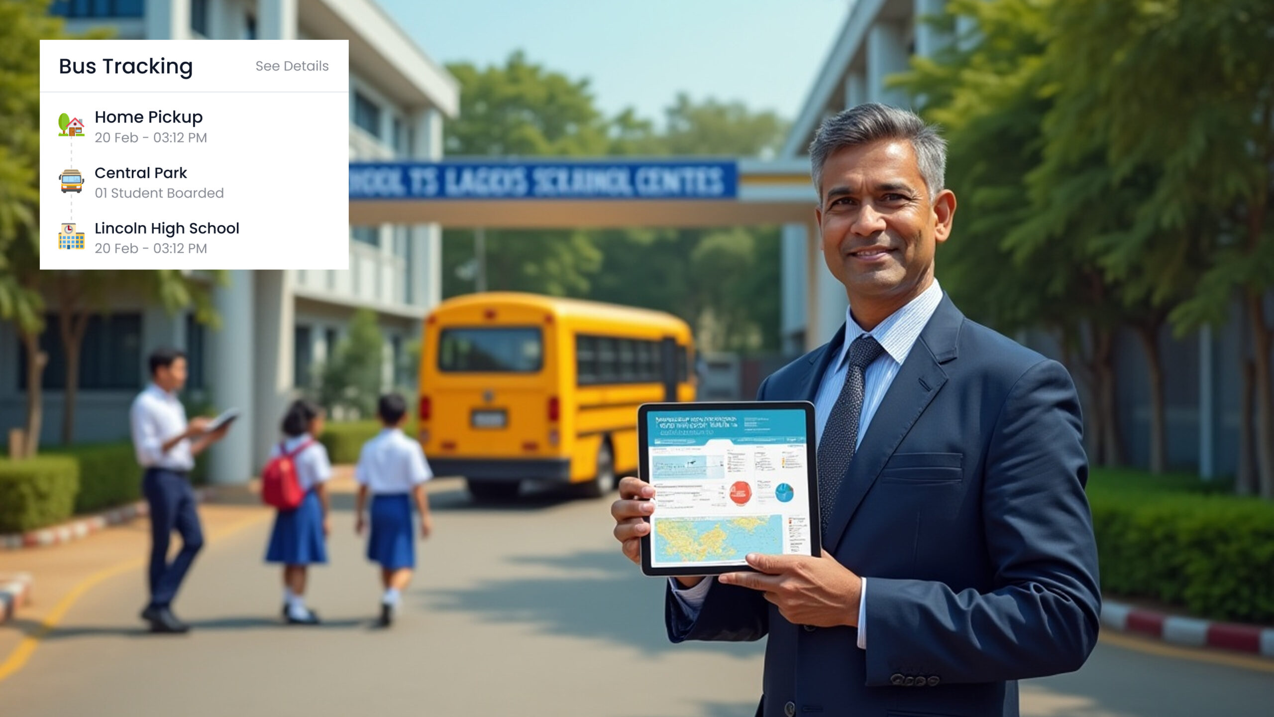 School Fees, Bus Tracking & Attendance in One System Rajkot